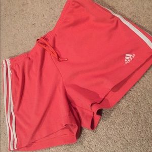 Coral Colored Adidas Sports Shorts